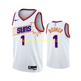 Maillot Basket Phoenix Suns DEVIN BOOKER 1 ASSOCIATION EDITION 2023-2024 Blanc Swingman - Homme